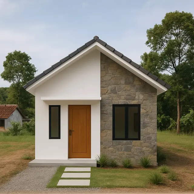 Inspirasi Rumah Sederhana Ukuran 6x9 Model Sekarang di Desa