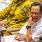 Menteri Dalam Negeri (Mendagri) Tito Karnavian mengikuti rapat dengar pendapat dengan Komisi II DPR di Kompleks Parlemen, Senayan, Jakarta, Rabu (31/8/2022). Rapat tersebut membahas mengenai persiapan Pemilu 2024 dan persiapan Pemilu di Papua. (Liputan6.com/Angga Yuniar)