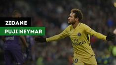 Pelatih Real Madrid, Zinedine Zidane memuji Neymar jelang laga 16 besar Liga Champions, Real Madrid Vs PSG.