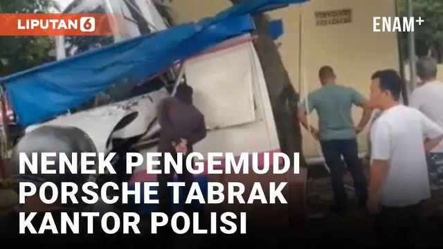 Mobil Porsche Tabrak Mako Samapta Polrestabes Medan