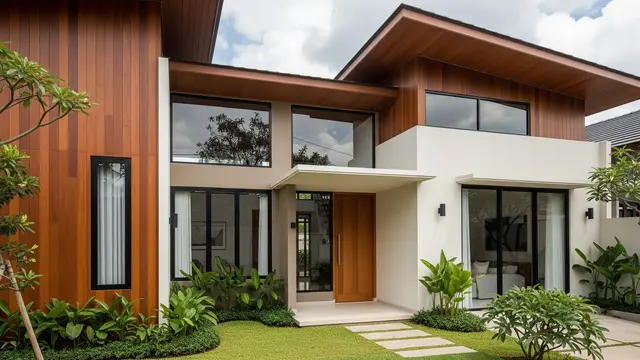 10 Kombinasi Warna Earth Tone, Bikin Eksterior Rumah Hangat dan Elegan