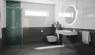 7 Kombinasi Tiga Warna Keramik Kamar Mandi yang Bikin Ruangan Terlihat Mewah dan Modern