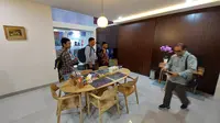 Rumah susun bagi Aparatur Sipil Negara (ASN) di IKN Nusantara dipamerkan dalam gelaran Konstruksi Indonesia 2023, di JIExpo Kemayoran, Jakarta. Terlihat, Rusun ASN ini memuat 3 kamar tidur dan 2 kamar mandi.