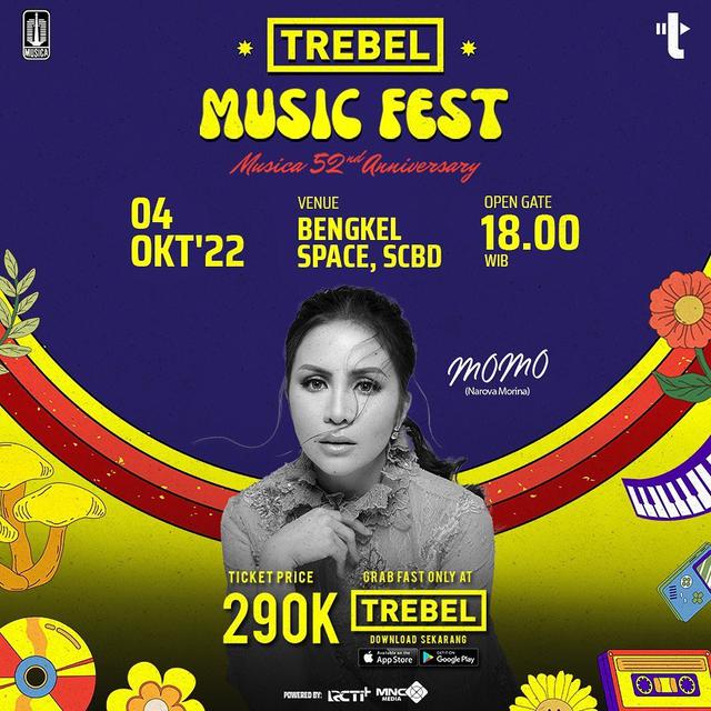 Momo bakal tampil di Trebel Music Fest 2022