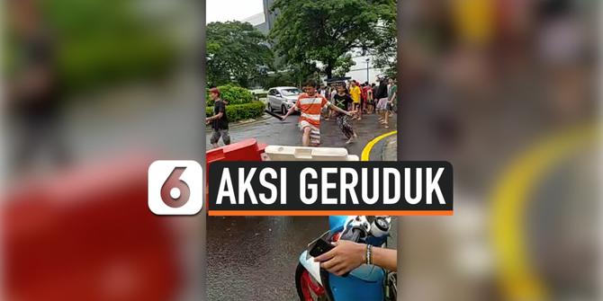 VIDEO: Kebanjiran, Sejumlah Warga Geruduk Aeon Mall JGC