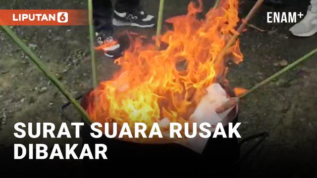 Ratusan Surat Suara Pilgub dan Pilwali di Blitar Dimusnahkan