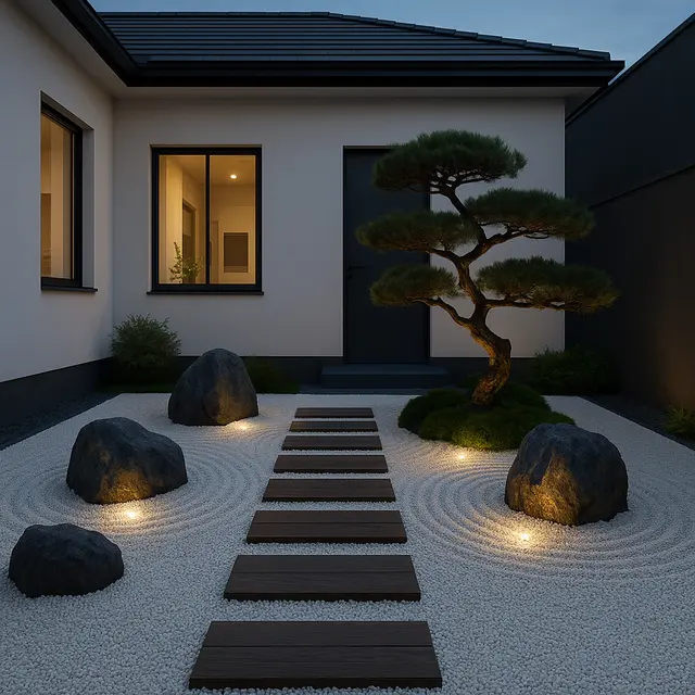 Inspirasi Taman Depan Rumah Minimalis Ukuran 6x9 (Foto: ChatGPT)