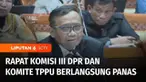 Rapat Dengar Pendapat Komisi III DPR RI dengan Komite Koordinasi Nasional Pencegahan dan Pemberantasan Tindak Pidana Pencucian Uang yang dipimpin Menko Polhukam Mahfud Md berlangsung panas.