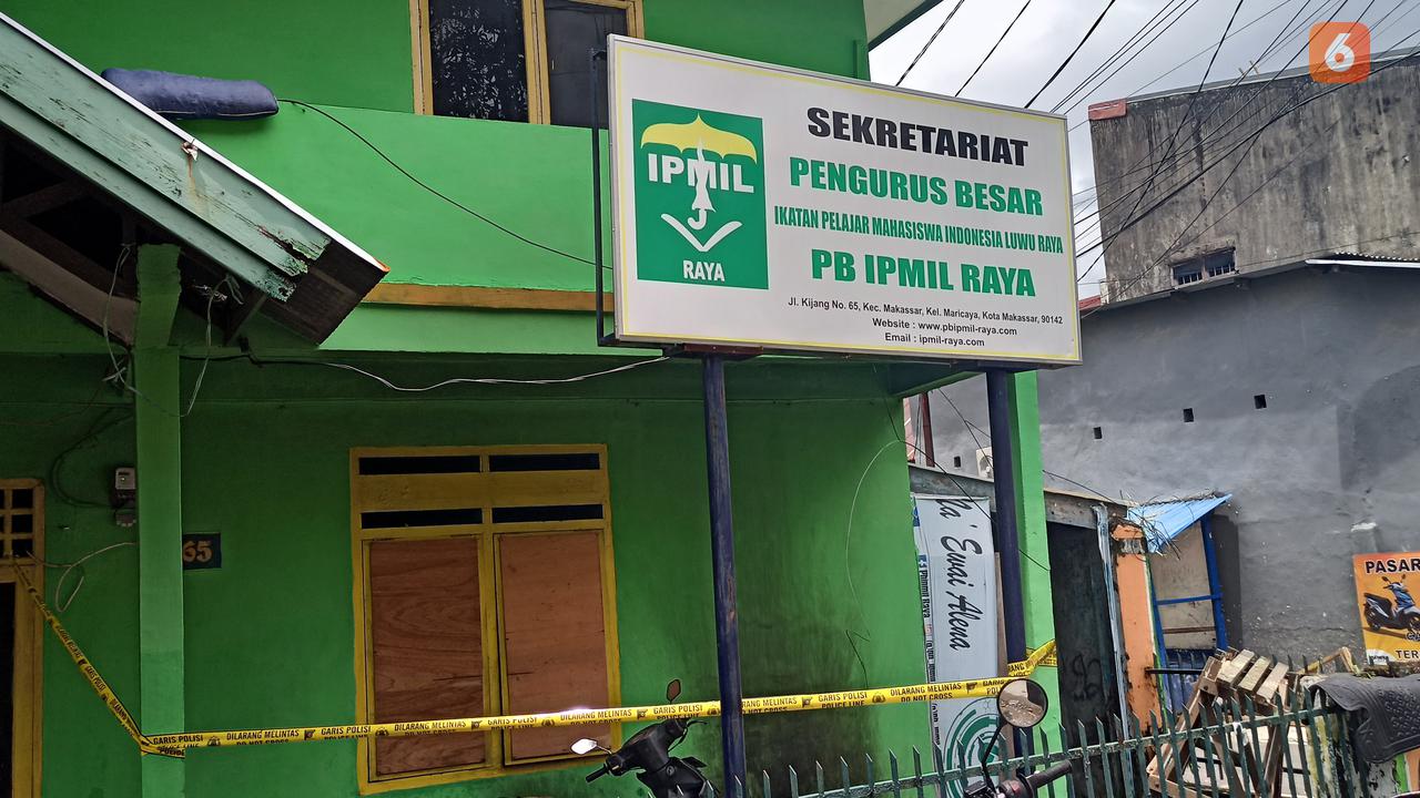 Sekretariat PB IPMIL dilempari bom molotov oleh dua pria. Misterius (Liputan6.com/Fauzan)