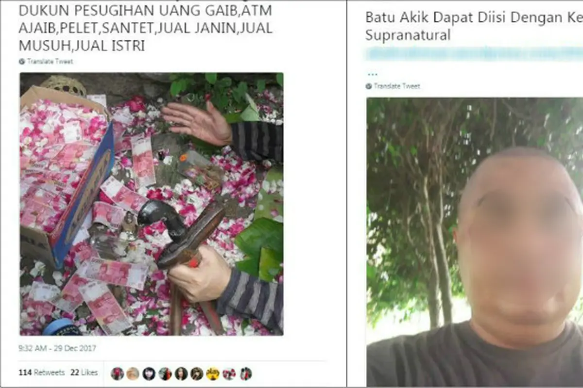 Aneka rupa cara pemasaran benda dan jasa gaib via online.