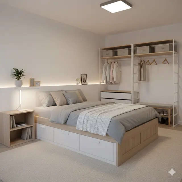 Tips Menata Kamar Tanpa Jendela agar Tidak Terasa Pengap (Foto: Gemini AI)