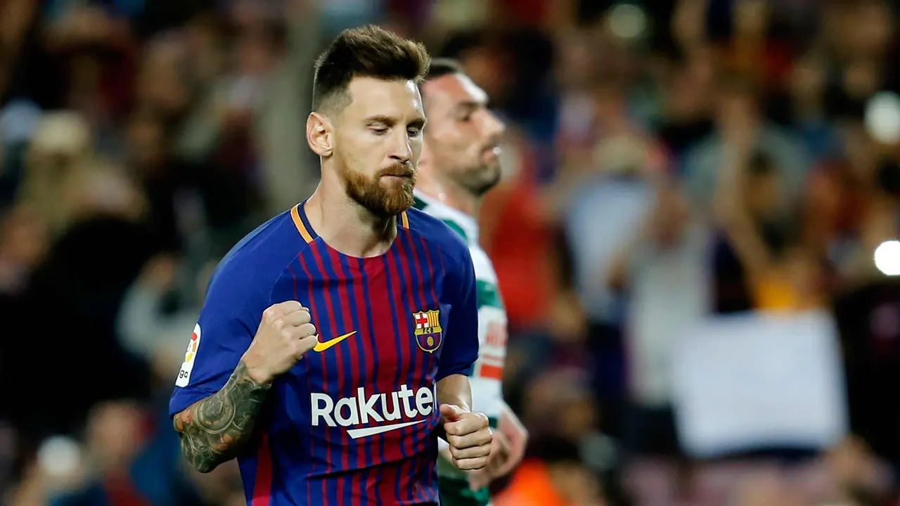 Liga Spanyol-Barcelona-Eibar-Lionel Messi