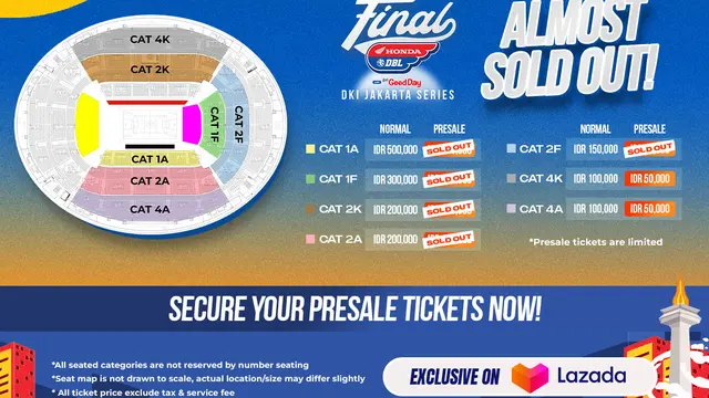 Tiket Final DBL Jakarta 2023