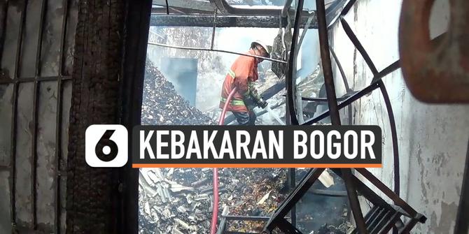 VIDEO: Korleting Listrik Hanguskan 4 Kios Pasar Kota Bogor