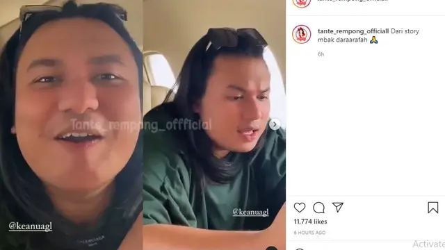 Keanu AGL (Foto: Instagram/@tante_rempong_officiall)