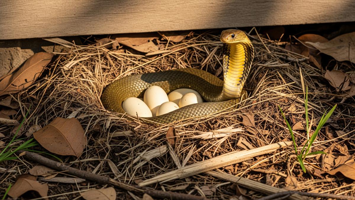9 Cara Aman Jika Menemukan Sarang Ular King Cobra dan Telurnya di Rumah atau Kebun