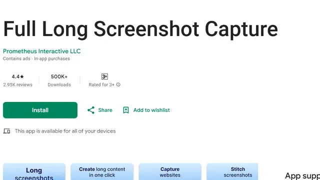 Full Long Screenshot Capture