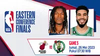 Link Live Streaming NBA : Boston Celtics vs Miami Heat di Vidio, 26 Mei 2023. (Sumber : dok. vidio.com)
