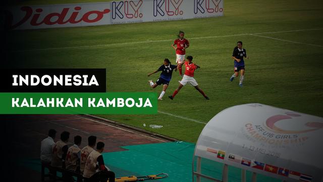 Berita Video Highlights Piala AFF U-16 Putri, Indonesia Vs Kamboja