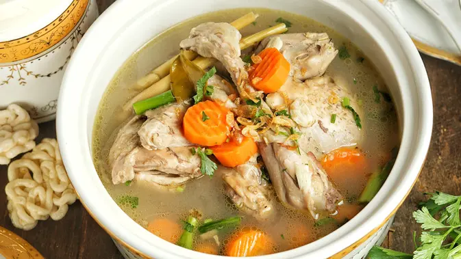 Resep Sop Ayam Kampung Empuk Food Fimela Com
