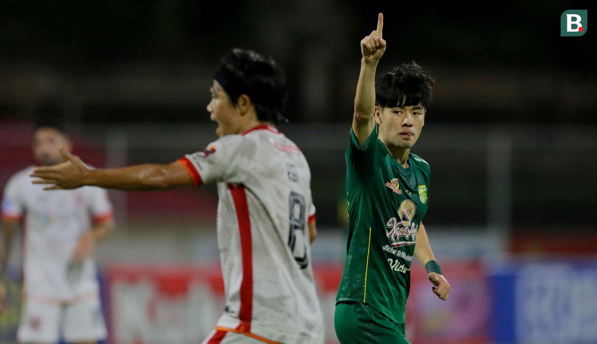 Taisei Marukawa yang diandalkan dalam laga pamungkas ini mencetak gol pada menit ke-23. (Bola.com/M Iqbal Ichsan)