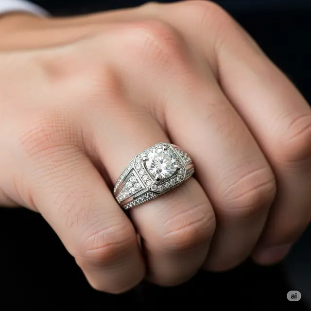 Model Cincin Pria Elegan untuk Nikah. Foto: Gemini