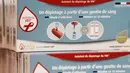 Sebuah alat tes kesehatan HIV dipajang di sebuah apotek di Bordeaux, Prancis, Selasa (15/9). Alat tes untuk HIV/AIDS yang mulai dijual di apotek Prancis ini memungkinkan penggunanya bisa mengetahui hasilnya 15 menit kemudian. (REUTERS/Regis Duvignau)