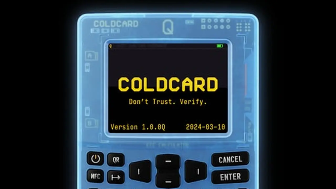 Coldcard, dompet perangkat keras (hardware wallet) khusus Bitcoin buatan perusahaan Coinkite. (Dok store.coinkite.com)