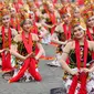 Ribuan Penari Gandurng Tampil memau dalam Festival Gandrung Sewu 2022 di Banyuwangi (Istimewa)