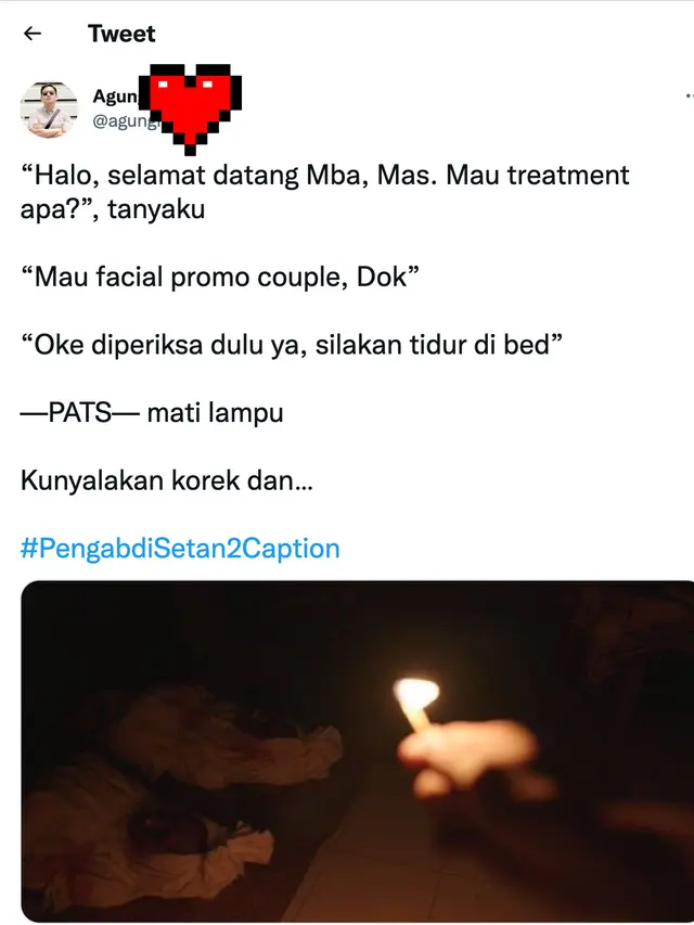 Cuitan Pengabdi Setan 2 Caption. (Foto: Dok. Twitter)
