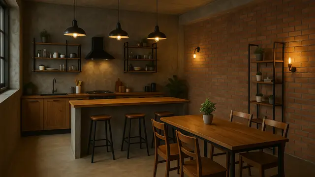 Desain Rumah Industrial dengan Beton Ekspos (Foto: ChatGPT)
