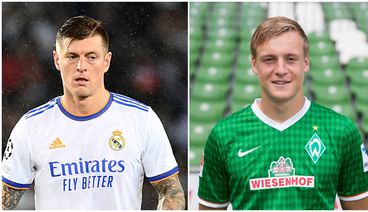 <p>Foto kombo Toni Kroos (kiri) dan Felix Kroos yang merupakan kakak beradik asal Jerman. Felix saat ini bermain untuk FSV Fortuna Pankow 46 akan sulit menyamai torehan prestasi sang kakak Toni Kross yang sudah mengoleksi banyak tropi bersama Bayern Munchen dan Real Madrid. (AFP/Franck fife/Joerg Sarbach)</p>