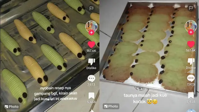 6 Potret Kue Ulat Lebaran ala Netizen Ini Bikin Senyum Tipis, Sedang Viral