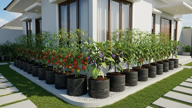 Model Kebun Polybag untuk Tomat dan Terong