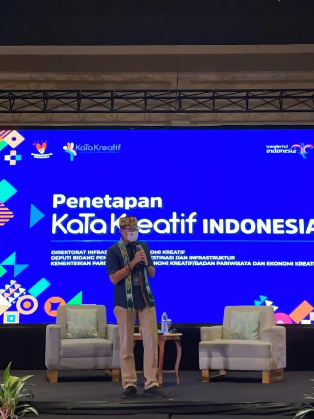 Sandiaga Uno di kegiatan Workshop Pengembangan Kabupaten/Kota (KaTa) Kreatif Indonesia (https://www.instagram.com/p/CW5pF6EpvFG/)