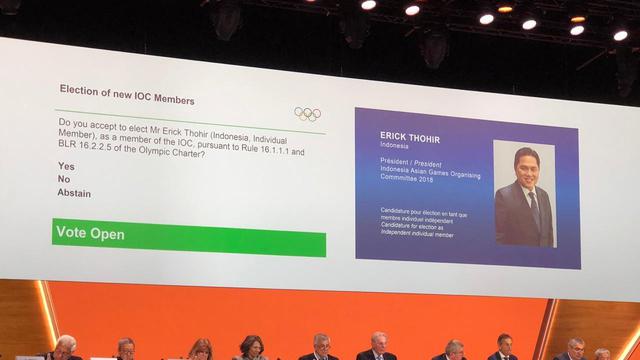 Erick Thohir Terpilih Duduki Kursi Elite Komite Olimpiade International