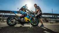 Pembalap Marc VDS, Franco Morbidelli mengawali debut di MotoGP dengan hasil memuaskan. (Twitter/VR46 Riders Academy)