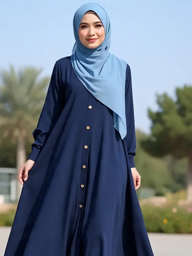 Dress Hijab 2025 yang Feminin dan Lembut