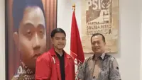Bakal Calon Gubernur (Bacagub) Nusa Tenggara Barat (NTB) Lalu Muhamad Iqbal bertemu&nbsp;Ketua Umum Partai Solidaritas Indonesia (PSI) Kaesang Pangarep (Istimewa)