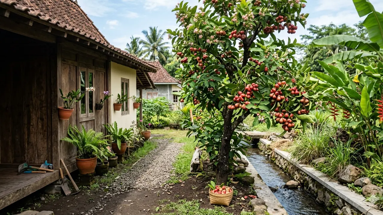 Jenis Pohon Buah yang Cocok Ditanam di Samping Rumah Dekat Parit.