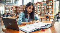 cara membuat essay beasiswa ©Ilustrasi dibuat Stable Diffusion