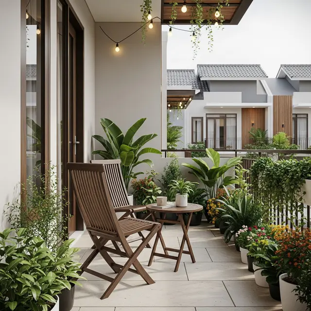 Ide Teras Rumah Cluster Sempit tapi Tetap Elegan dan Rapi