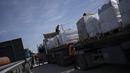 Rafah adalah satu-satunya jalur masuk ke Gaza yang tidak dikontrol oleh Israel, yang setuju untuk mengizinkan bantuan masuk dari Mesir setelah permintaan dari sekutu utamanya, Amerika Serikat. (AP Photo/Fatima Shbair)