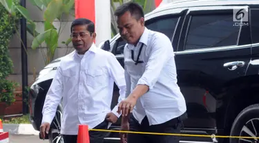 Menteri Sosial Idrus Marham kembali memenuhi panggilan penyidik KPK di Jakarta, Rabu (15/4). Idrus Marham akan diperiksa sebagai saksi dalam perkara suap terkait kesepakatan kontrak kerja sama pembangunan PLTU Riau-1. (Merdeka.com/Dwi Narwoko)