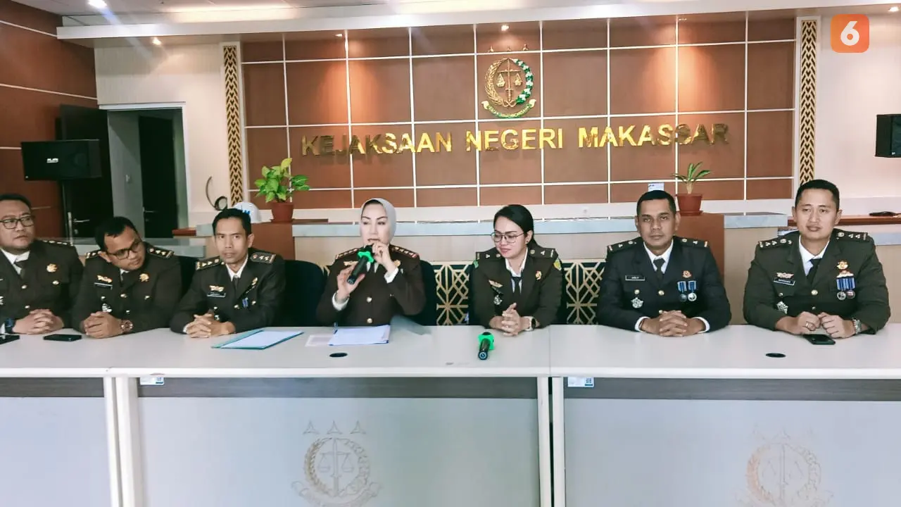 Kejari Makassar merilis capaian kinerja selama 6 bulan di Tahun 2023 (Liputan6.com/Eka Hakim)