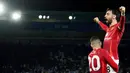 Bruno Fernandes tampil gemilang saat Manchester United pesta gol di markas Leicester City pada lanjutan Liga Inggris di King Power Stadium, Senin (17/3/2025). Pemain asal Portugal itu jadi otak serangan MU dalam mengacak-acak pertahanan The Foxes. (Martin Rickett/PA via AP)