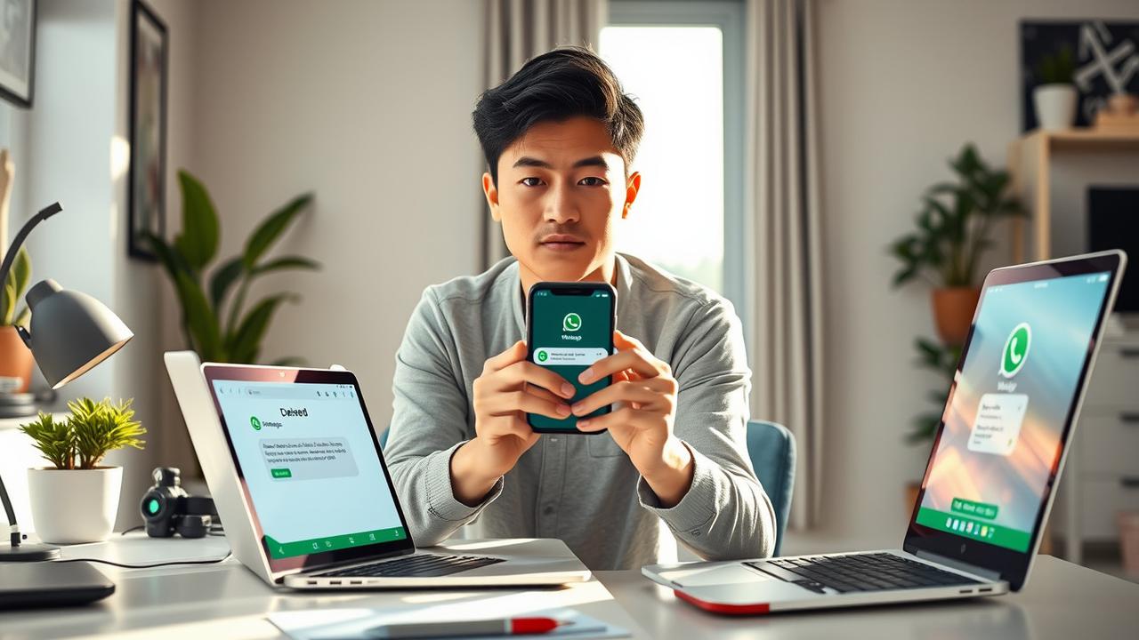 cara melihat pesan yang dihapus