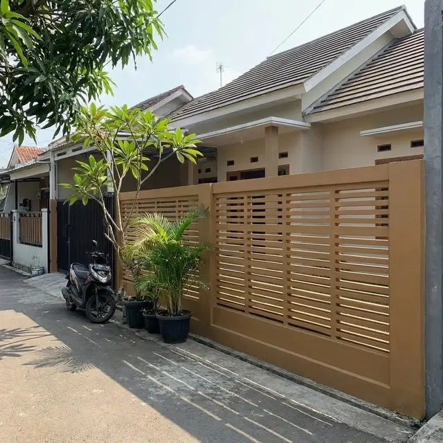 Model Pagar Rumah Beton Roster Berlubang Estetik Sirkulasi Udara