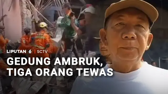 Gedung Ambruk, Tiga Orang Tewas Tertimpa Bangunan