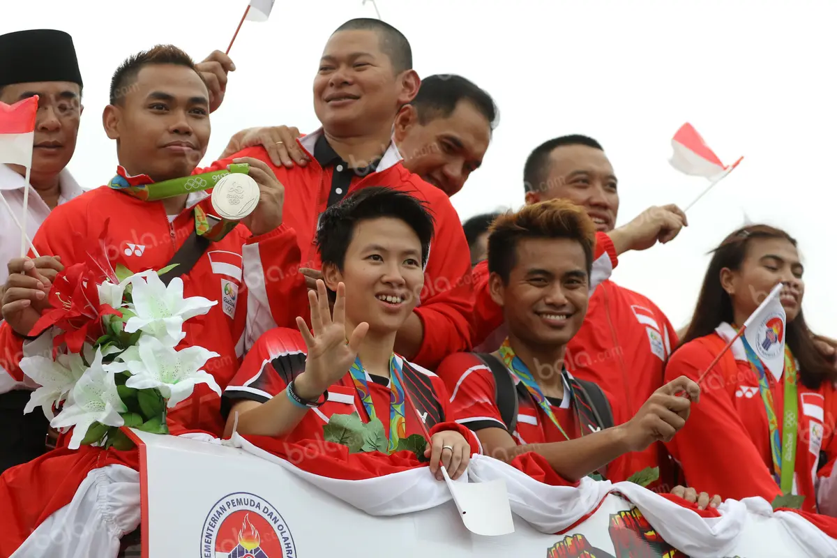 Tontowi Ahmad, Liliyana Natsir, Eko Yuli, Sri Wahyuni, Bola.com, Olimpiade Rio 2016, Medali Emas Bulutangkis